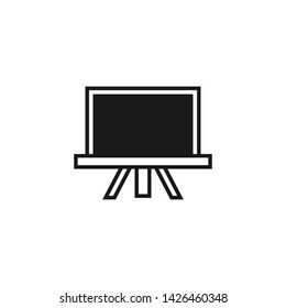 White and Black Board Icon Logo Vector