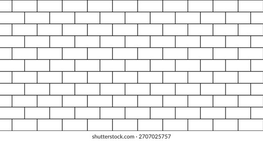 White and black brick wall background