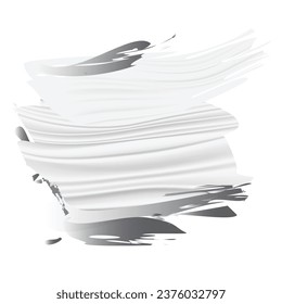 Color blanco Rodamientos de pincel negro elemento de aislamiento vectorial fondo