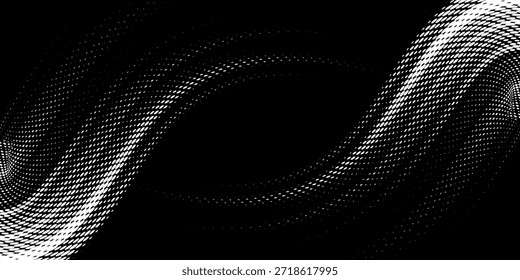 weiß schwarz Pinsel Wrap Auto Aufkleber Muster abstrakte Banner sportliche Linien weiß schwarz Farbe Kombination Grunge Pinsel Muster Rennen Motorrad Design, Eps 10, Modern.