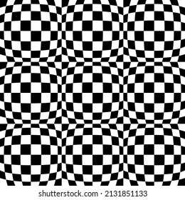 White and black checkerboard pattern background. Vector illustration.