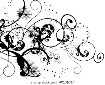 white and black christmas background