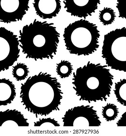 White and black circles seamless vector pattern for surface, textile, stationary design, wallpaper, wrapping paper, background, scrapbook, texture, invitation, greeting, wedding card, brand identity