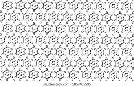 white and black circular elements pattern.