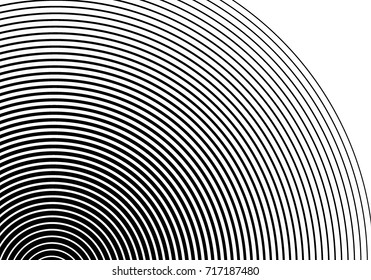White black color Design elements. Circle many streak. Abstract Circular Wireframe mesh for Linear background. Vector illustration EPS 10. digital lines of different thicknesses from thin to thick