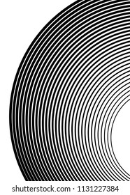 White black color. Linear background. Design elements. Wave of many gray lines. Protective layer banknotes, certificates template. Vector lines of different thicknesses from thin to thick EPS10