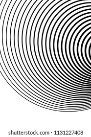 White black color. Linear background. Design elements. Wave of many gray lines. Protective layer banknotes, certificates template. Vector lines of different thicknesses from thin to thick EPS10