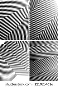 White black color. Linear background. Design elements. Poligonal lines. Protective layer for banknotes, certificates template. Vector Vector lines of different thicknesses from thin to thick EPS 10