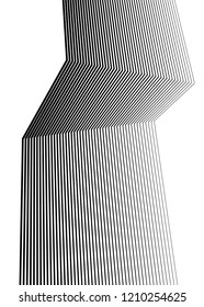 White black color. Linear background. Design elements. Poligonal lines. Protective layer for banknotes, certificates template. Vector Vector lines of different thicknesses from thin to thick EPS 10