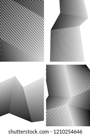 White black color. Linear background. Design elements. Poligonal lines. Protective layer for banknotes, certificates template. Vector Vector lines of different thicknesses from thin to thick EPS 10