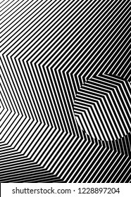 White black color. Linear background. Design elements. Poligonal lines. Protective layer for banknotes, certificates template. Vector Vector lines of different thicknesses from thin to thick EPS 10