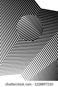 White black color. Linear background. Design elements. Poligonal lines. Protective layer for banknotes, certificates template. Vector Vector lines of different thicknesses from thin to thick EPS 10