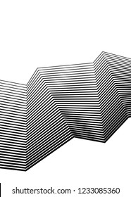 White black color. Linear background. Design elements. Poligonal lines. Protective layer for banknotes, certificates template. Vector Vector lines of different thicknesses from thin to thick EPS 10
