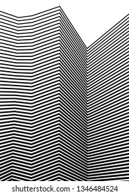 White black color. Linear background. Design elements. Poligonal lines. Protective layer for banknotes, certificates template. Vector Vector lines of different thicknesses from thin to thick EPS 10
