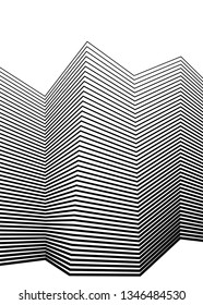 White black color. Linear background. Design elements. Poligonal lines. Protective layer for banknotes, certificates template. Vector Vector lines of different thicknesses from thin to thick EPS 10