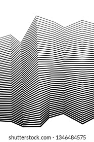 White black color. Linear background. Design elements. Poligonal lines. Protective layer for banknotes, certificates template. Vector Vector lines of different thicknesses from thin to thick EPS 10