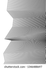 White black color. Linear background. Design elements. Poligonal lines. Protective layer for banknotes, certificates template. Vector Vector lines of different thicknesses from thin to thick EPS 10