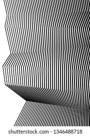 White black color. Linear background. Design elements. Poligonal lines. Protective layer for banknotes, certificates template. Vector Vector lines of different thicknesses from thin to thick EPS 10