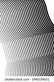 White black color. Linear background. Design elements. Poligonal lines. Protective layer for banknotes, certificates template. Vector Vector lines of different thicknesses from thin to thick EPS10