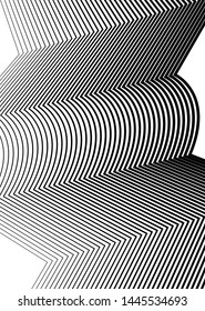 White black color. Linear background. Design elements. Poligonal lines. Protective layer for banknotes, certificates template. Vector Vector lines of different thicknesses from thin to thick EPS10