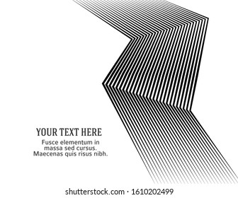 White black color. Linear background. Design elements. Poligonal lines. Protective layer for banknotes, certificates template. Vector Vector lines of different thicknesses from thin to thick EPS 10