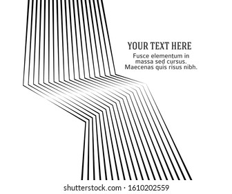 White black color. Linear background. Design elements. Poligonal lines. Protective layer for banknotes, certificates template. Vector Vector lines of different thicknesses from thin to thick EPS 10