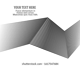 White black color. Linear background. Design elements. Poligonal lines. Protective layer for banknotes, certificates template. Vector Vector lines of different thicknesses from thin to thick EPS 10