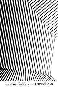 White black color. Linear background. Design elements. Poligonal lines. Protective layer for banknotes, certificates template. Vector Vector lines of different thicknesses from thin to thick EPS 10