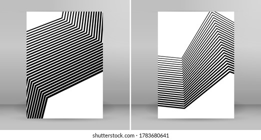 White black color. Linear background. Design elements. Poligonal lines. Protective layer for banknotes, certificates template. Vector Vector lines of different thicknesses from thin to thick EPS 10