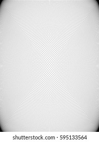 White black color. Linear background. Design elements. Poligonal lines. Guilloche. The protective layer for banknotes, diplomas and certificates template. Vector illustration EPS 10