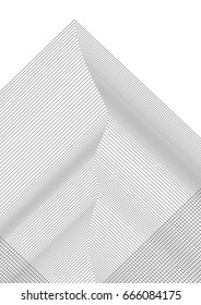 White black color. Linear background. Design elements. Poligonal lines. Guilloche. The protective layer for banknotes, diplomas and certificates template. Vector illustration EPS 10