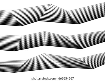 White black color. Linear background. Design elements. Poligonal lines. Protective layer for banknotes, certificates template. Vector Vector lines of different thicknesses from thin to thick EPS 10