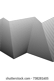 White black color. Linear background. Design elements. Poligonal lines. Protective layer for banknotes, certificates template. Vector Vector lines of different thicknesses from thin to thick EPS 10