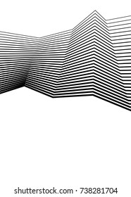 White black color. Linear background. Design elements. Poligonal lines. Protective layer for banknotes, certificates template. Vector Vector lines of different thicknesses from thin to thick EPS 10