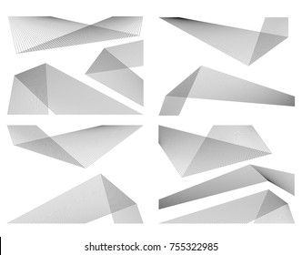 White black color. Linear background. Design elements. Poligonal lines. Protective layer for banknotes, certificates template. Vector Vector lines of different thicknesses from thin to thick EPS 10
