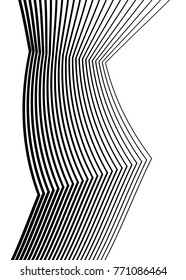 White black color. Linear background. Design elements. Poligonal lines. Protective layer for banknotes, certificates template. Vector Vector lines of different thicknesses from thin to thick EPS 10