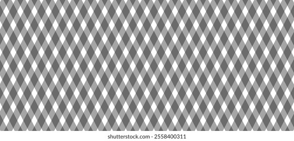 White and black diagonal plaid background	