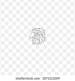 white and black eagle head logo