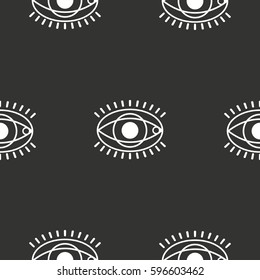 white and black eyes pattern