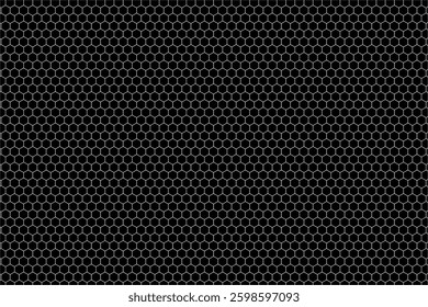 white black geometric hexagon pattern design