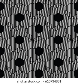 white and black geometric pattern abstract vector background. Modern stylish texture.