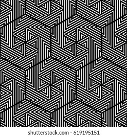 white and black geometric pattern abstract vector background. Modern stylish texture.