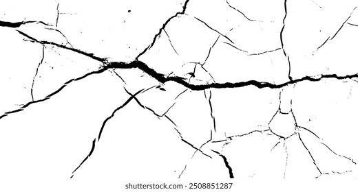 Weiße schwarze graue Wand, Boden mit Muster und Risse. gerissene weiße Farbe auf weißem Hintergrund. 