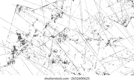 White black grunge effect vector, Sketchy grunge pattern vector texture Dirty grain overlay vector design