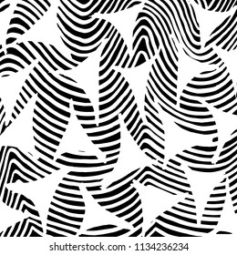 White and black grunge pattern. Background. Brush. Vector.