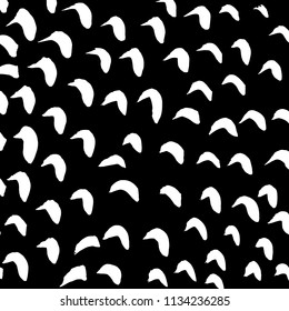White and black grunge pattern. Background. Brush. Vector.