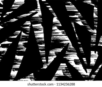 White and black grunge pattern. Background. Brush. Vector.