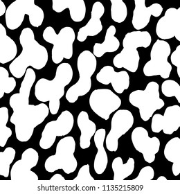 White and black grunge pattern. Background. Brush. Vector.