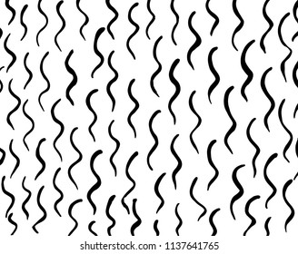 White and black grunge pattern. Background. Brush. Vector.