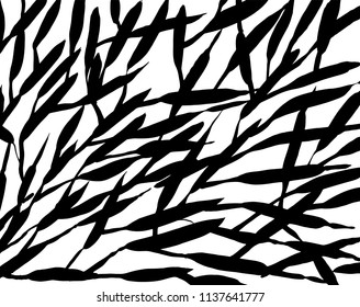 White and black grunge pattern. Background. Brush. Vector.
